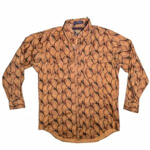 Ralph Lauren "Scouts" Retro Floral Shirt Sz M loose oversized